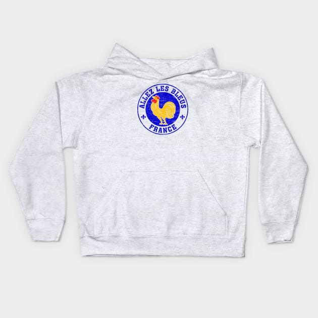 Allez Les Bleus France Kids Hoodie by zurcnami